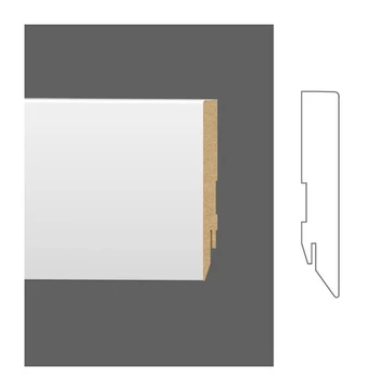 MDF FEHÉR SZEGÉLYLÉC BASIC 60x14